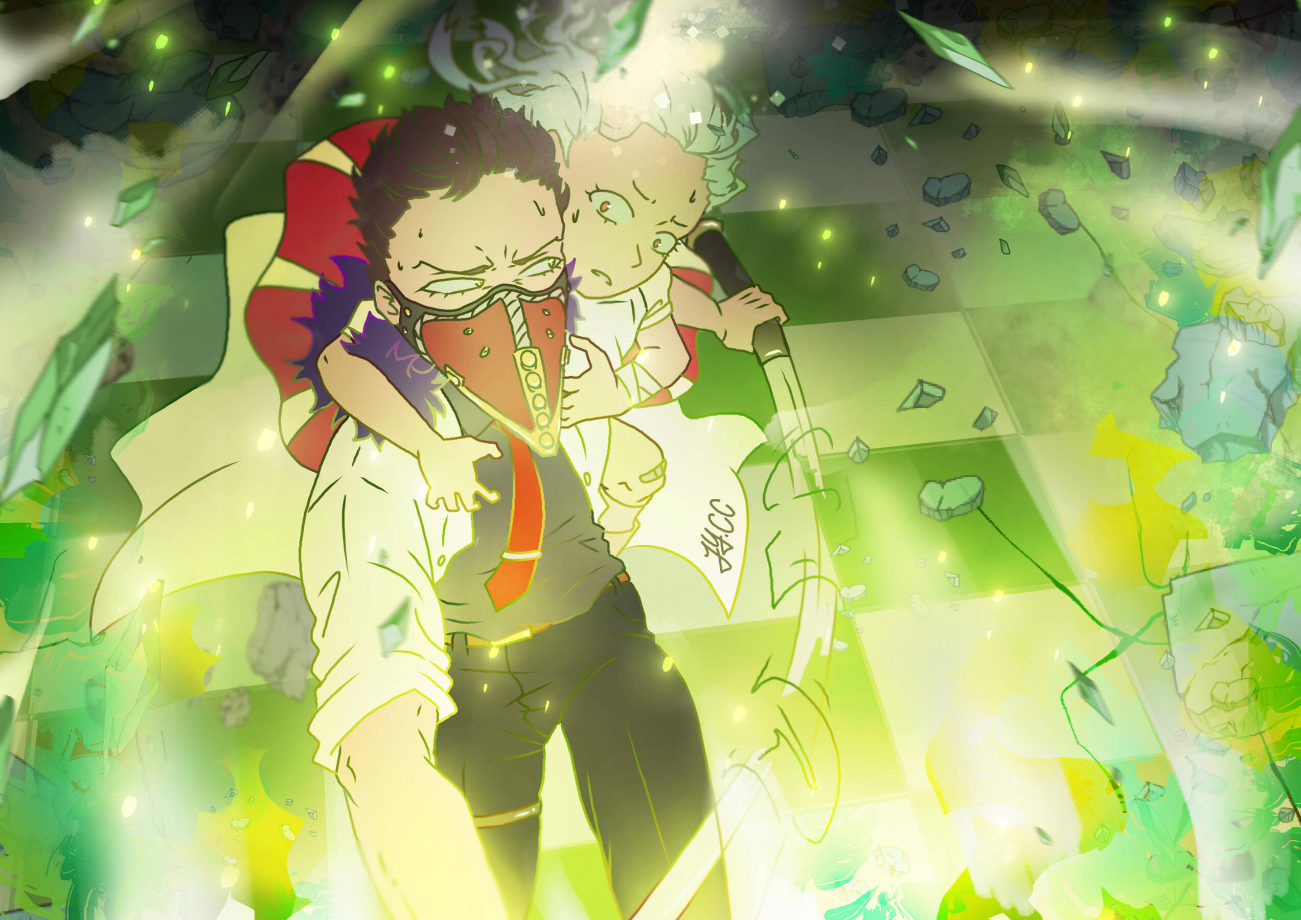 Chisaki and Eri vs. Death 2