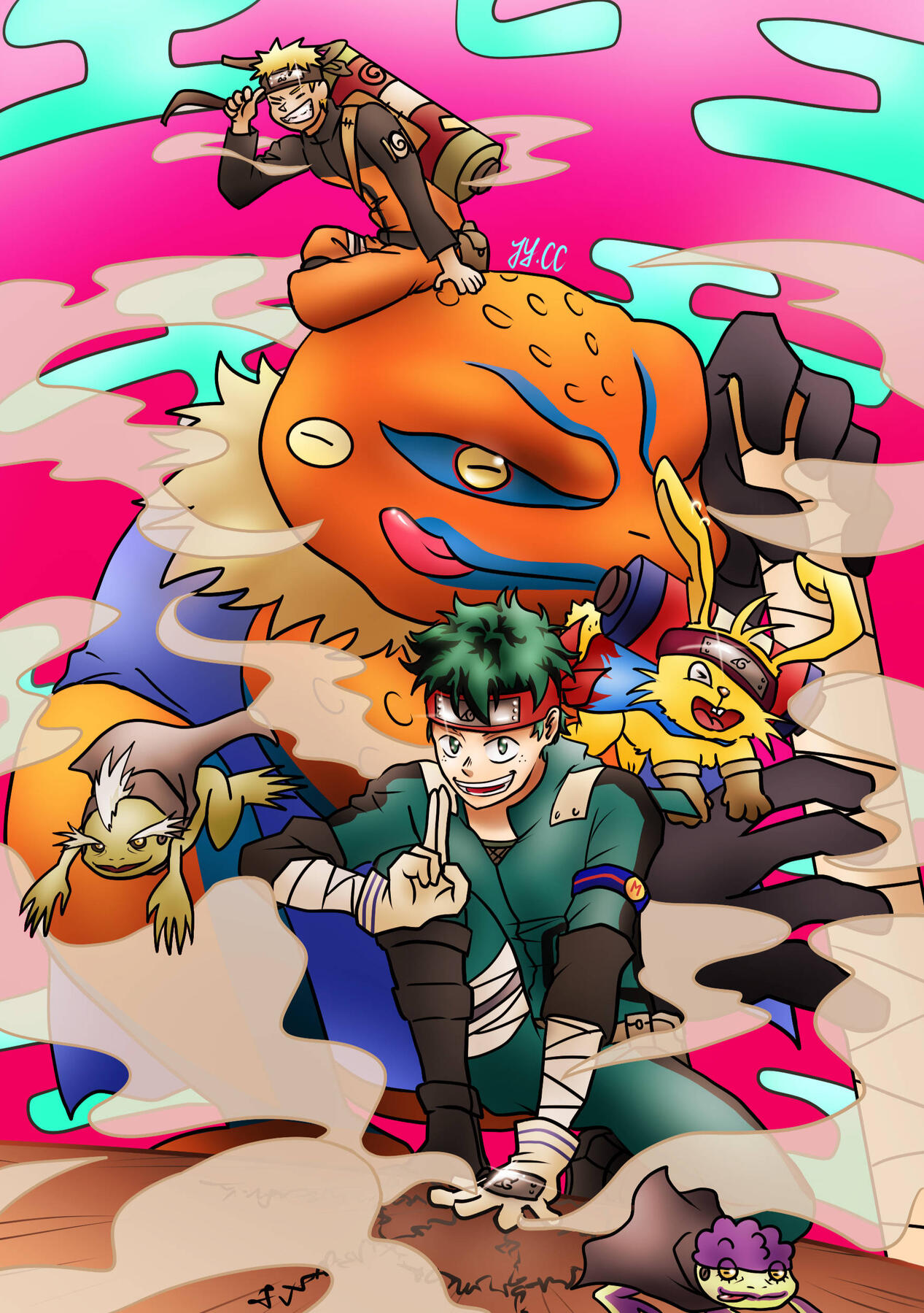 Pro Hero Chisaki vs Naruto x BNHA Quirk no jutsu HC exams!lain Lemillion Redemption Zine