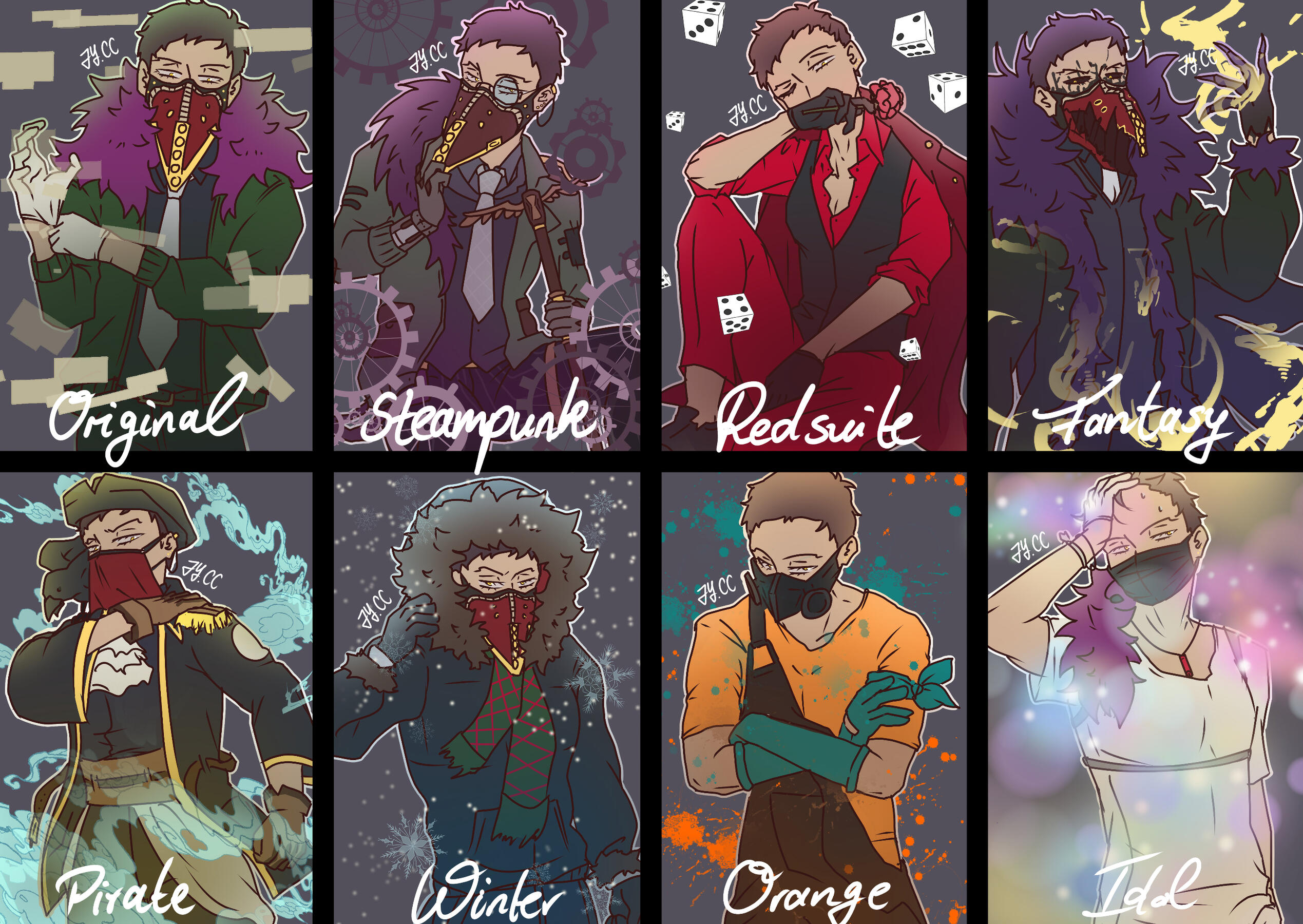 Overhaul different BNHA AUs